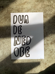 "Dua De Ned Obe" Risoprint A3