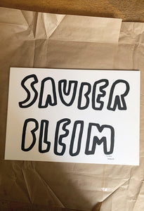 "Sauber Bleim" Risoprint A3