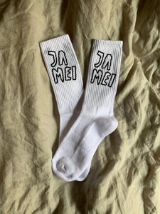 "Ja Mei" weiße Socken